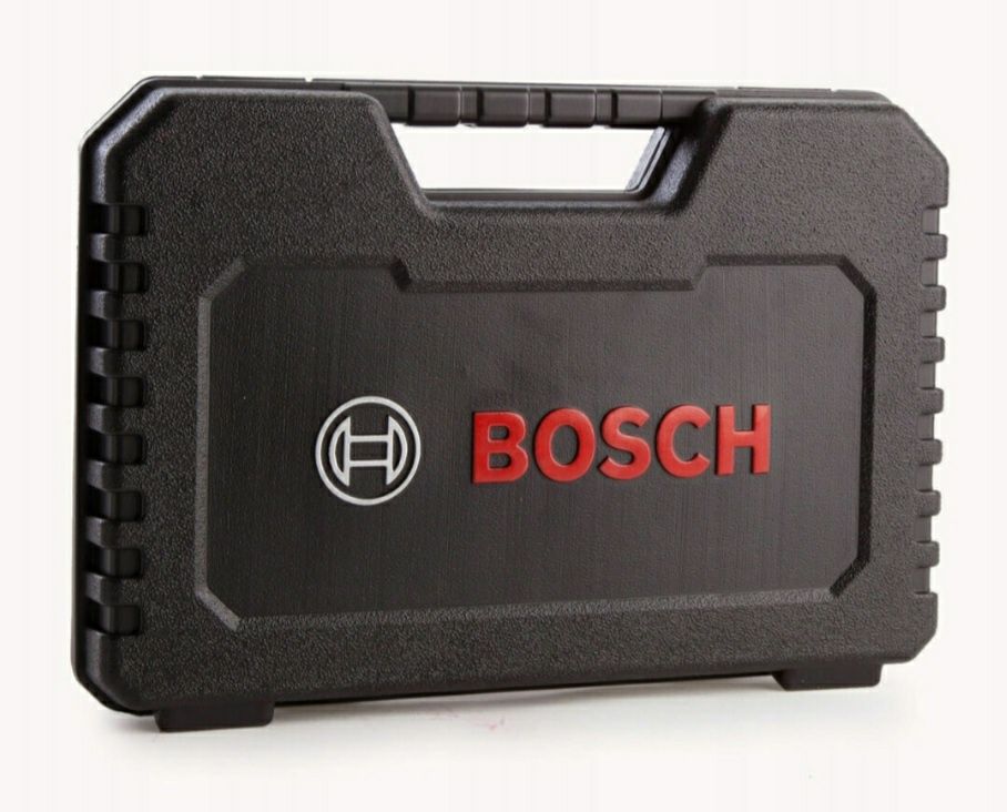 Bosch zestaw 103 elementy wiertła, klucze nasadowe, bity, otwornice