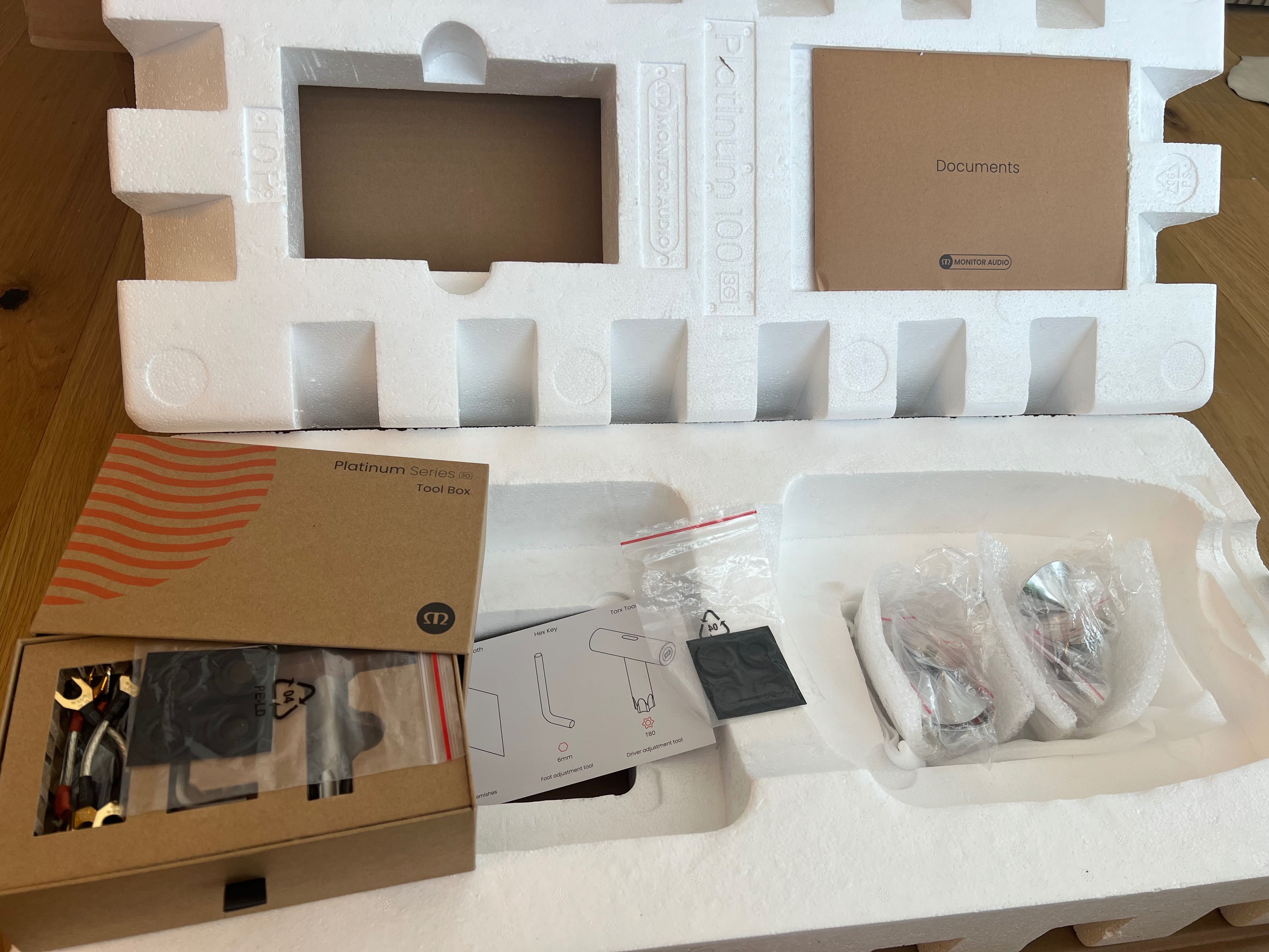 głośniki MONITOR AUDIO Platinum 100 3G poekspozycyjny komplet sklepowy