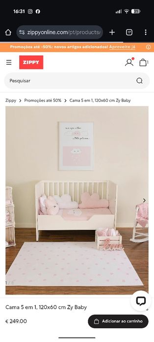 Berço de bebe 5 em 1