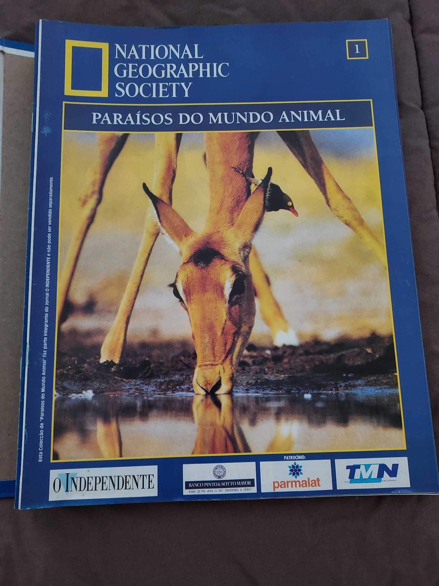 Livro (26 Fascículos) "Paraísos do Mundo Animal, National Geographic