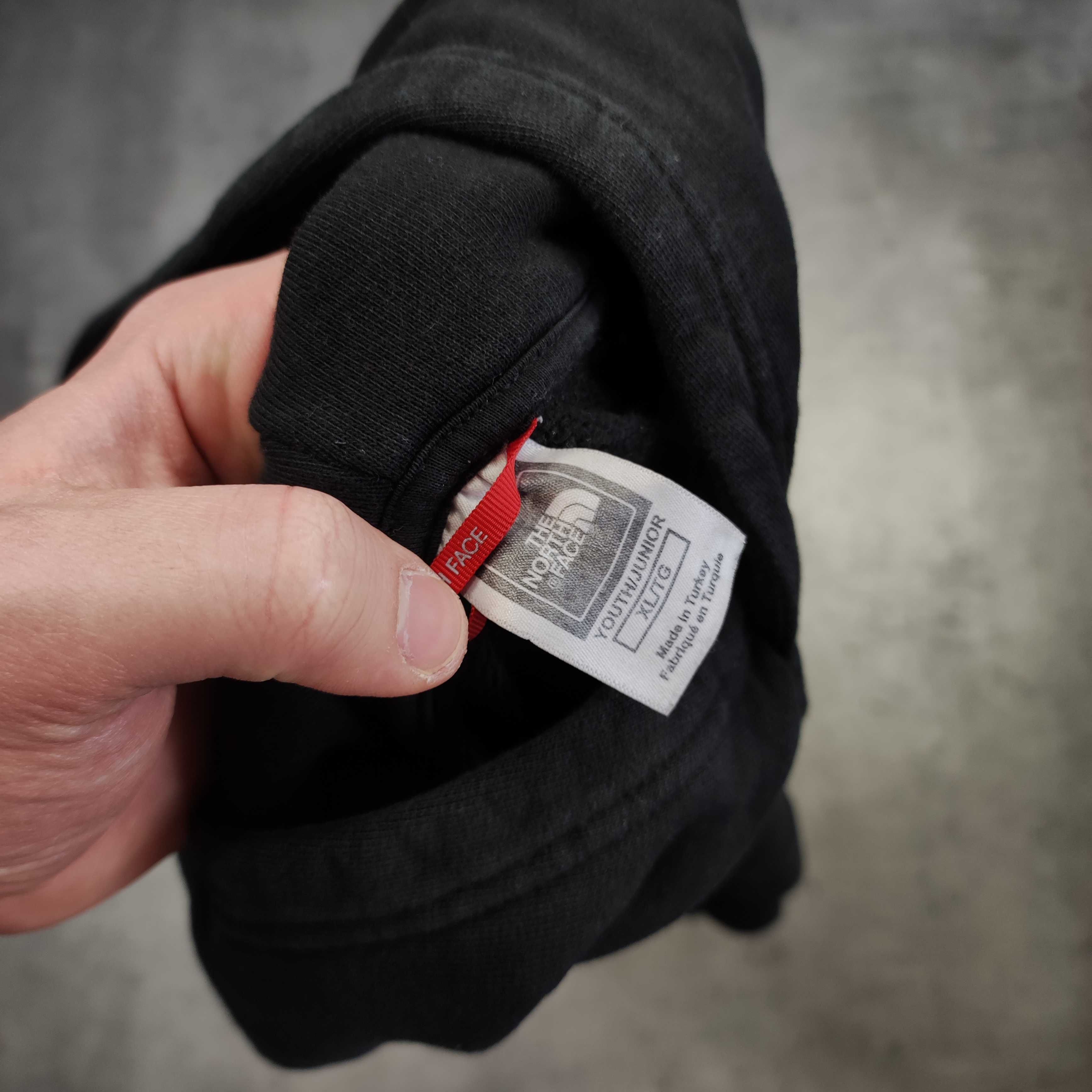 MĘSKA Bluza z Kapturem Hoodie Duże Logo TNF The North Face Czarna