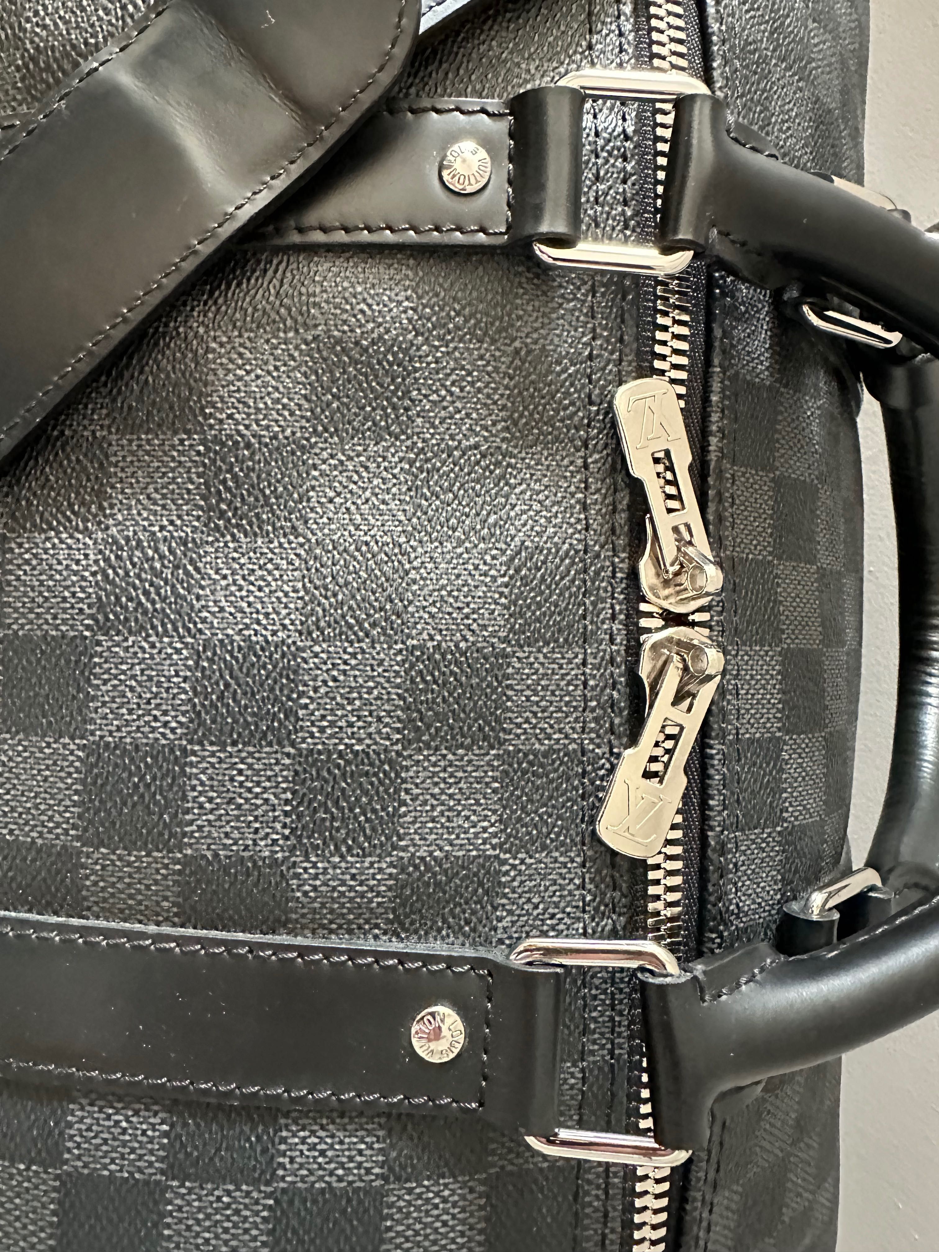 Torba Louis Vuitton Keepall Bandouliere 55.Black Daimer Oryginał