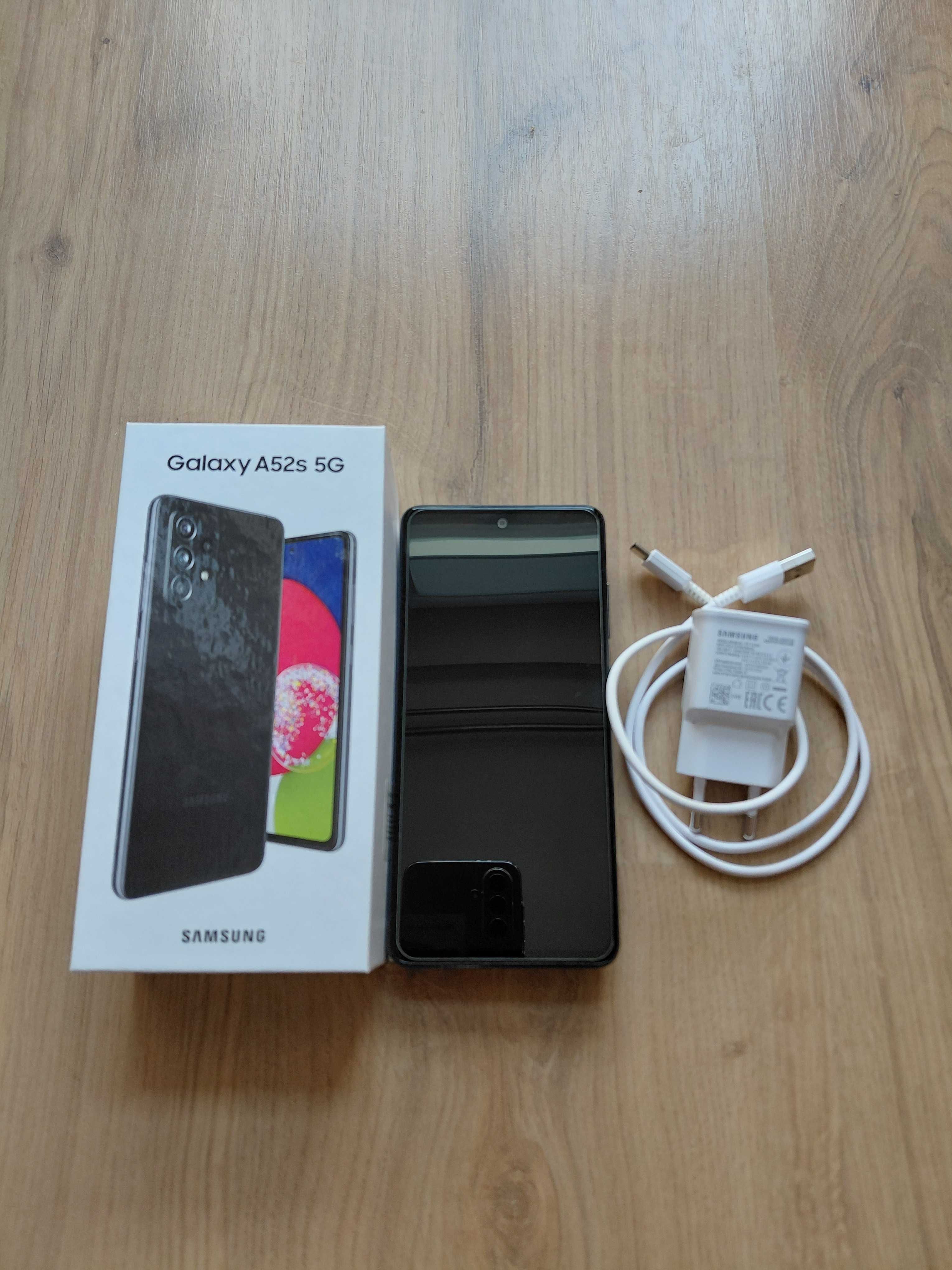 Telefon Smartfon Samsung Galaxy A52s 5G Czarny + Ładowarka Samsung