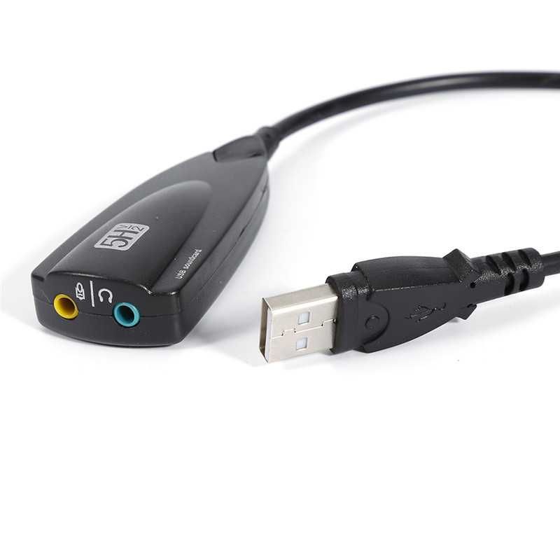 Зовнішня звукова картка універсальна 5H Pro USB 7.1 Sound Card adapter