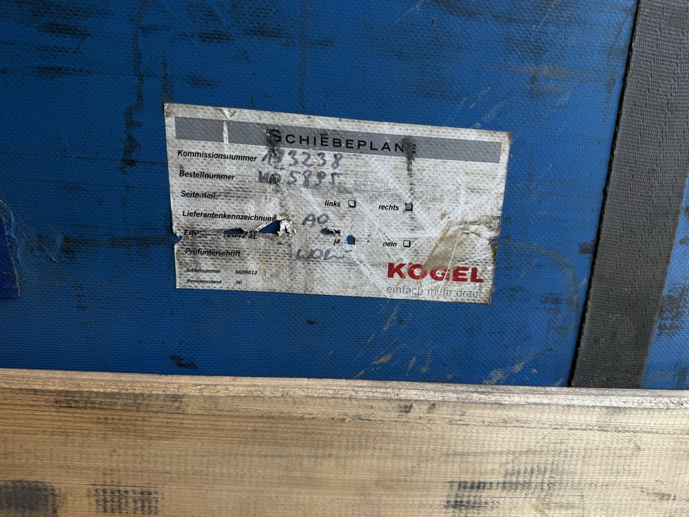 Zabudowa naczepy kogel firanka
