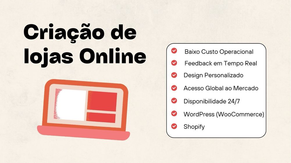 Criação de websites, gestão de redes sociais…