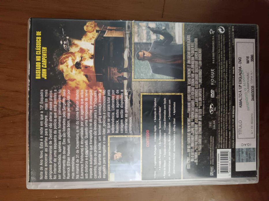 filme dvd original - assalto a 13 esquadra