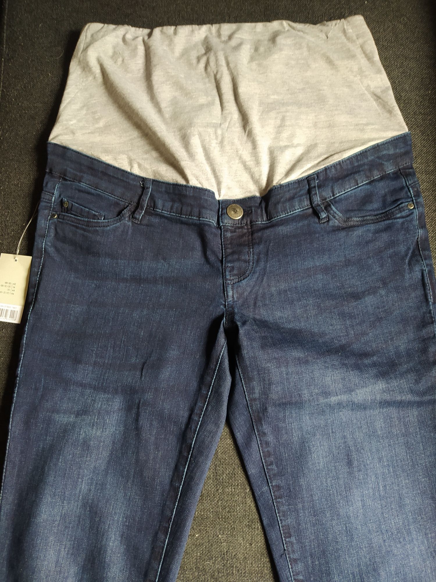 Spodnie ciążowe jeans rozm. 42 niebieskie
