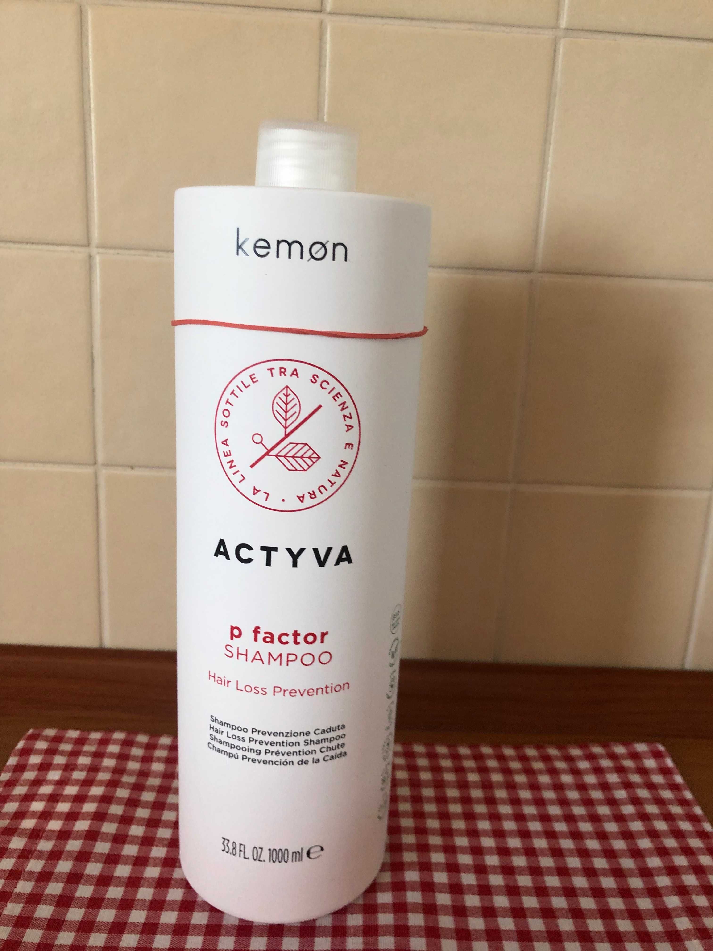 Kemon szampon Actyva P factor 1000 ml z pompką - używany