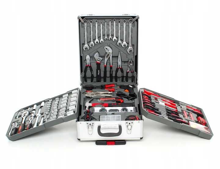 Walizka skrzynka narzędziowa zestaw narzędzi kluczy 187 PCS el klucze