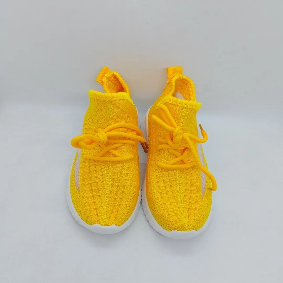 Текстильні кросівки дитячі жовті мокасини ткань р.26-31 детские ізіки