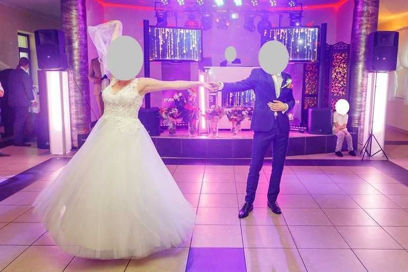 Suknia ślubna CZYSTA BIEL 38