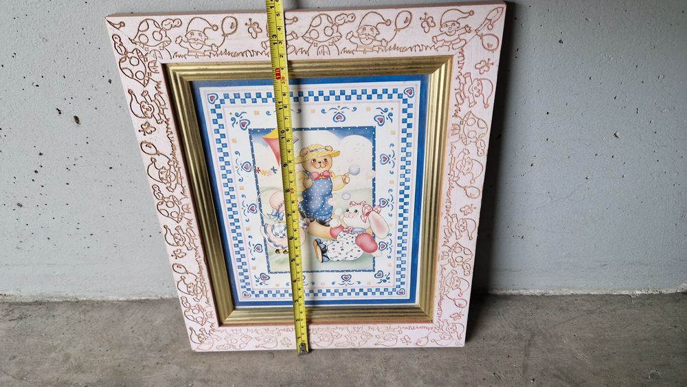 Quadro de madeira para crianças