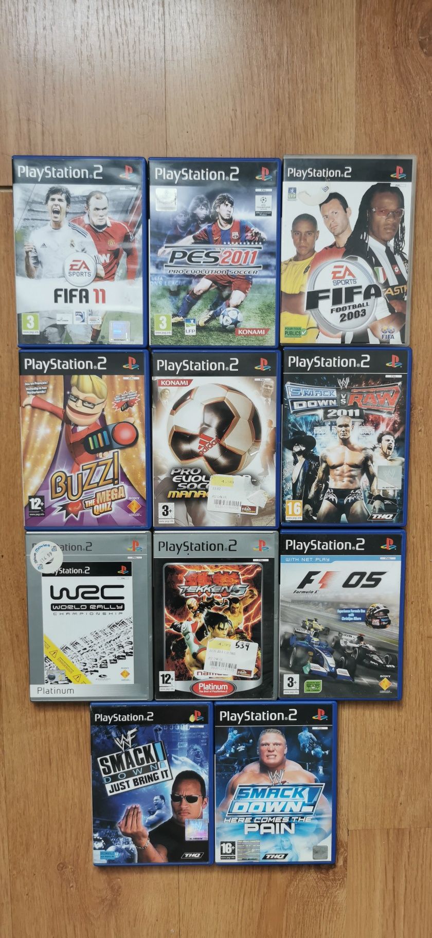 Gry PlayStation 2, smack down, tekken, WRC, PES, fifa, buzz, f1, ps2