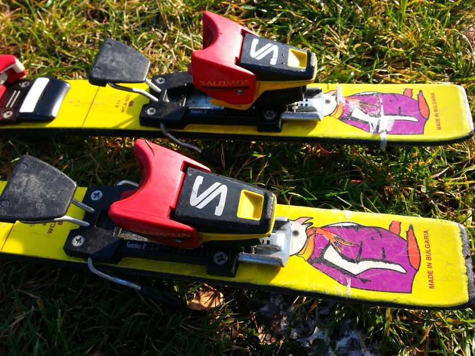 Narty dziecięce z wiązaniami Salomon 80 cm