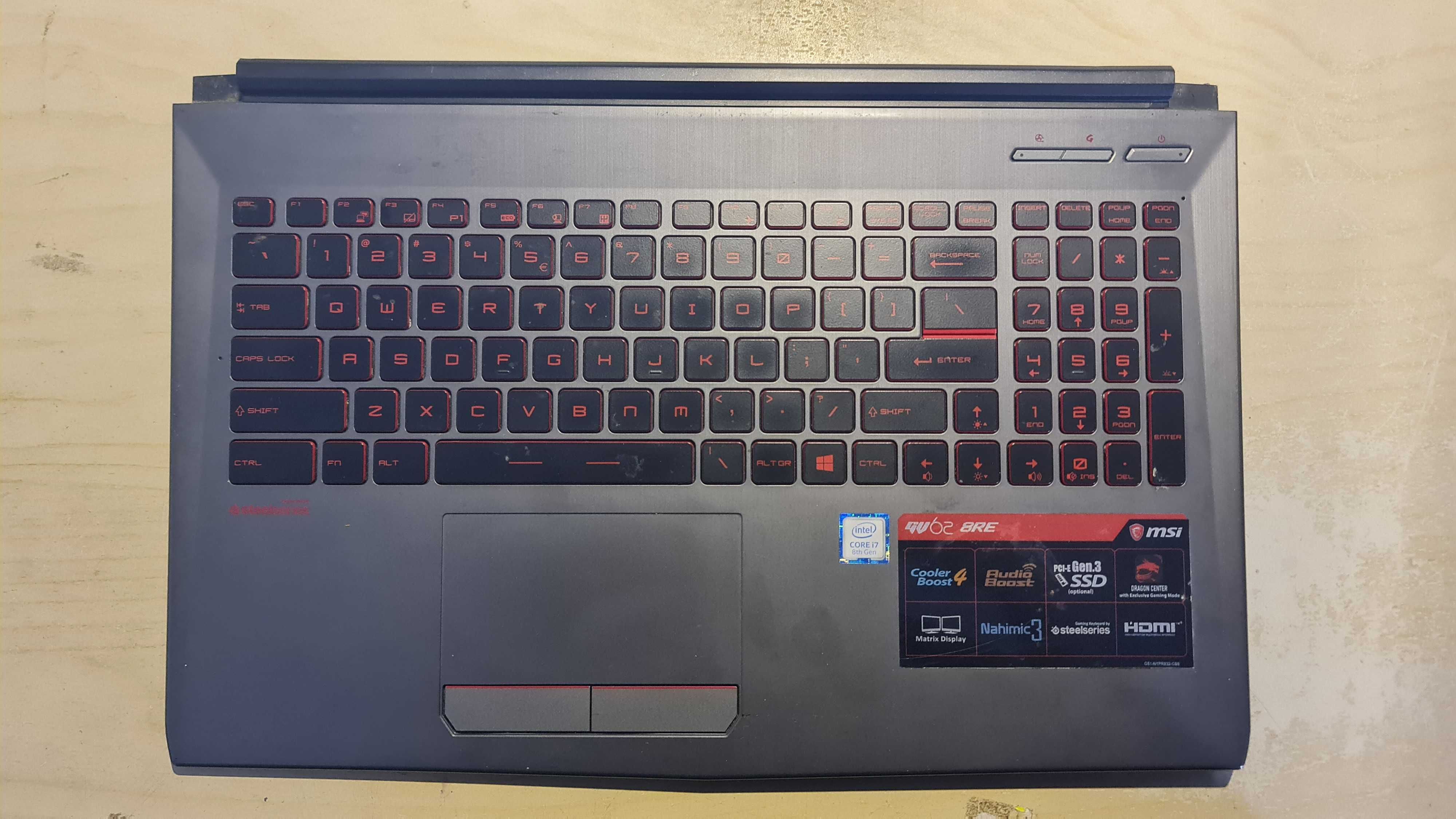 Palmrest do laptopa MS-16JE Oryginalny