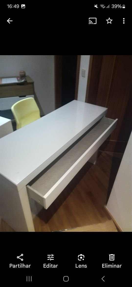 Toucador e cadeira ikea malm