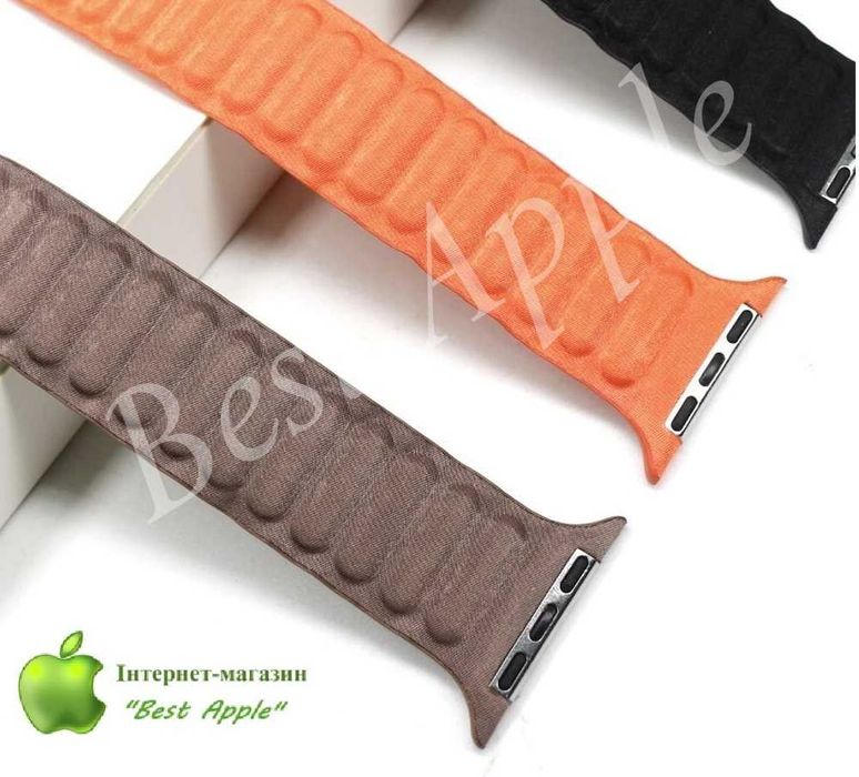 NEW! Ремінець Magnetic Link з FineWoven для Apple Watch 42/44/45/49mm