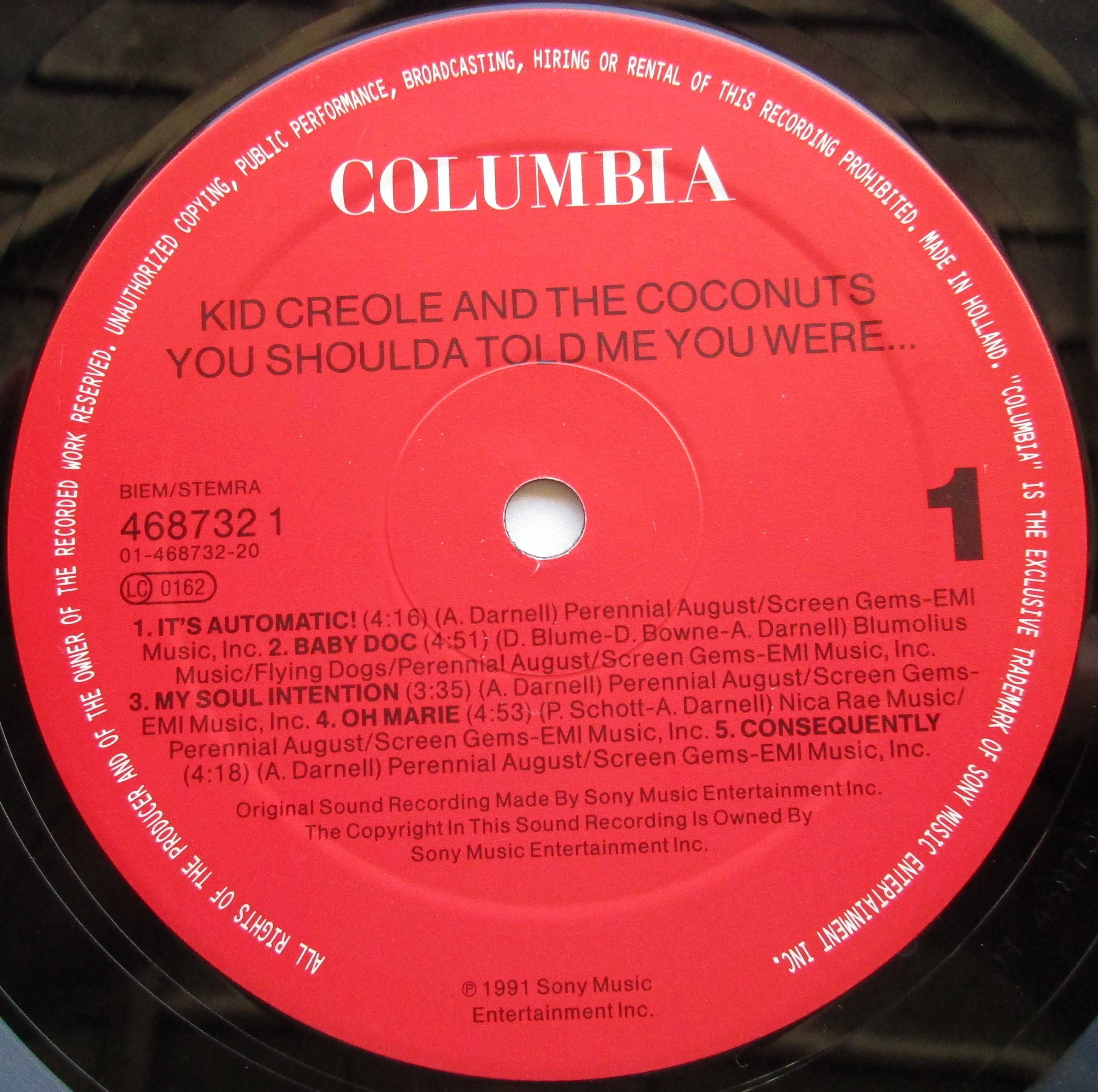 Kid Creole And The Coconuts - - - - - You Shoulda - - - - - LP