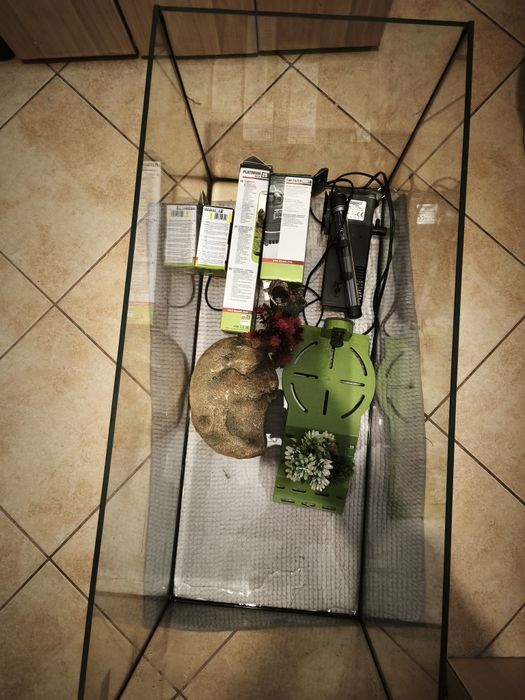 Akwarium 112l, akcesoria, filtry, grzałki. Razem lub osobno. Polecam!