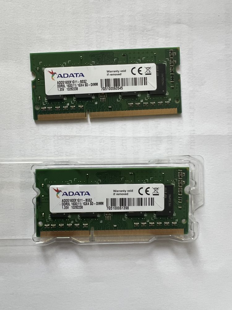 2x 1GB DDR3L 1600