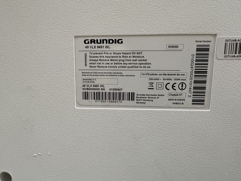 Телевізор Grundig 48 VLX 8481 WL