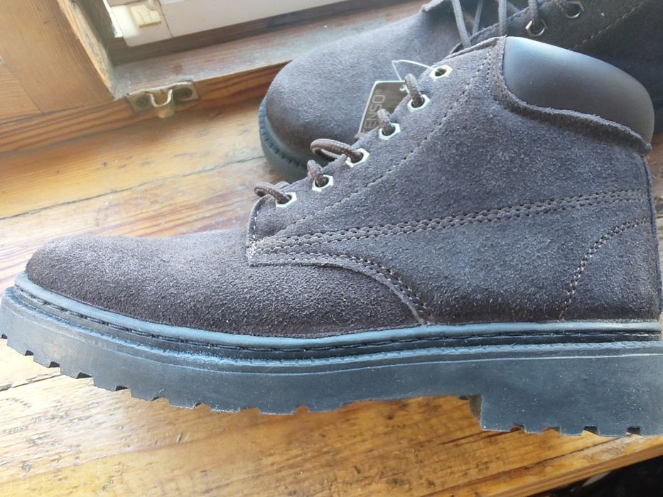 Зимние ботинки замша