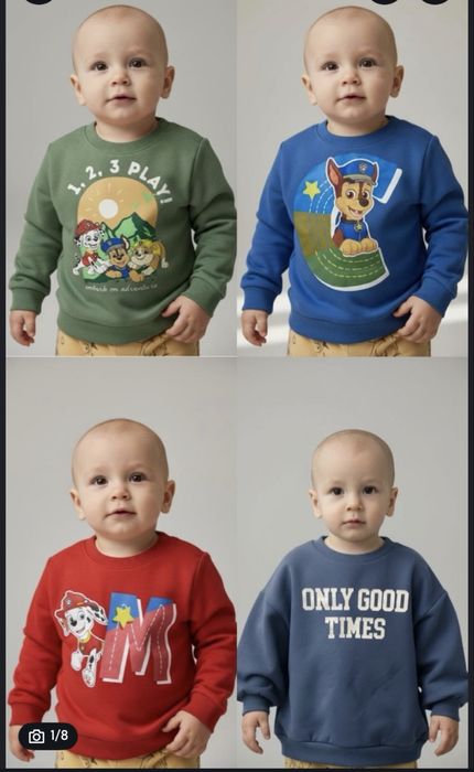 НАБІР дитячих світшотів • розмір 92–98 • Ідеальний стан