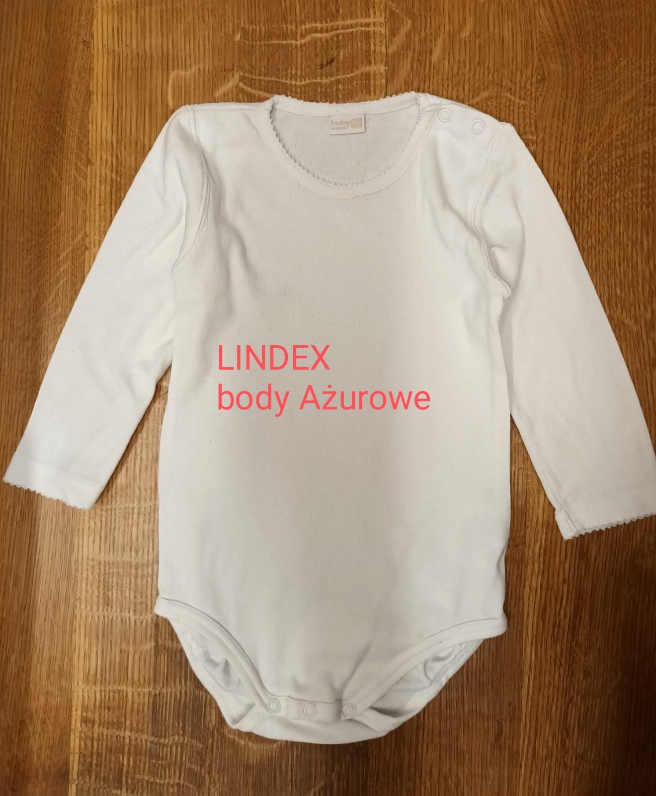 Lindex body bodziak 92 ażurowe białe h&M