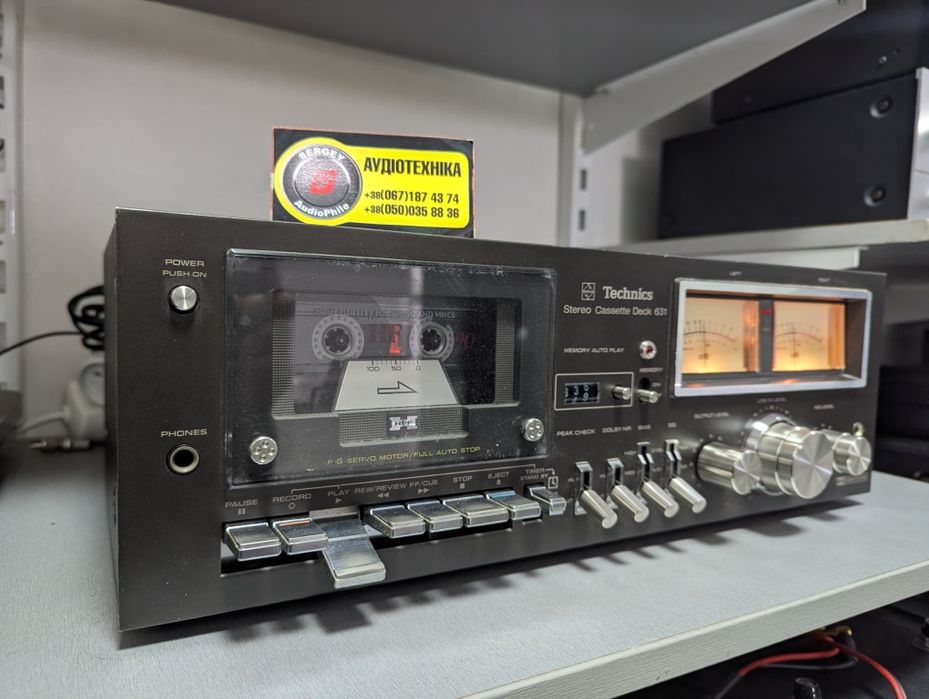 Technics RS-631. Stereo Cassette Deck. Memory! Timer! Вес 8кг. JAPAN