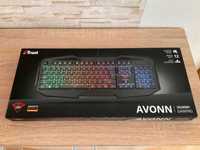 Teclado Gaming TRUST 830-RW Avonn (Membrana - Português - Preto)