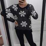 Sweter kwiaty new look 40