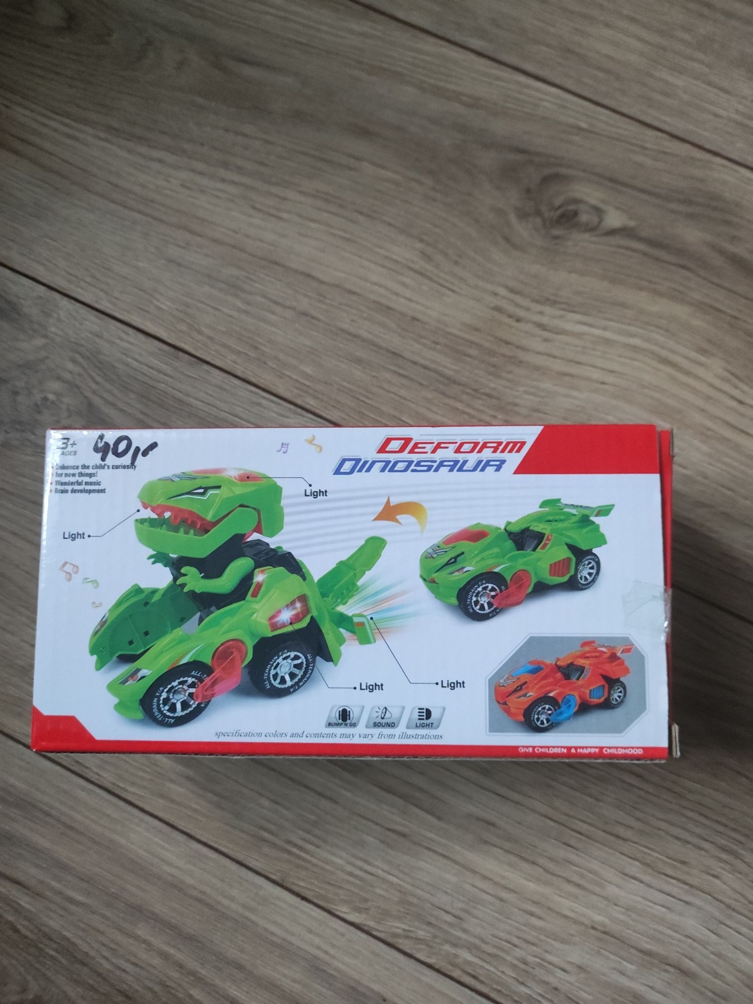 Auto świecące Dinosaur