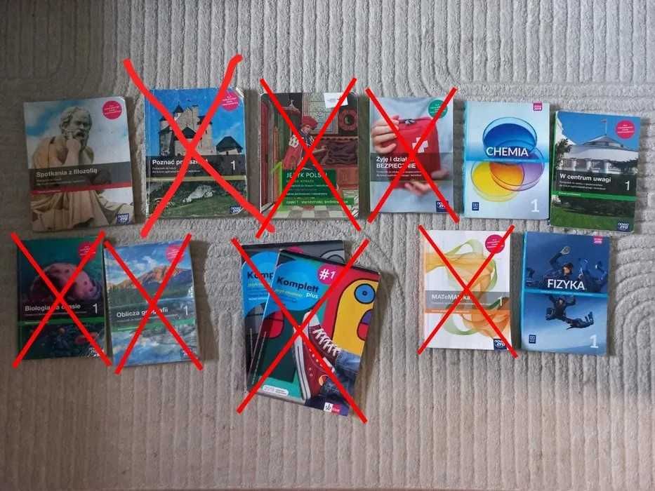 Podręczniki, książki klasa 1 liceum, technikum
