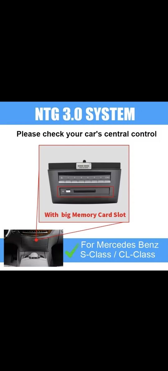Штатная магнитола  Mercedes W221 W212 android GPS WiFi