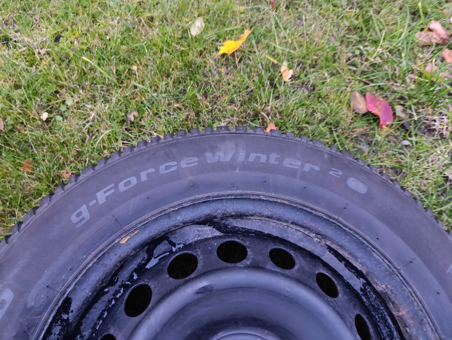 Sprzedam komplet kół zimowych na felgach stal. 185/65 R15 BFGoodrich