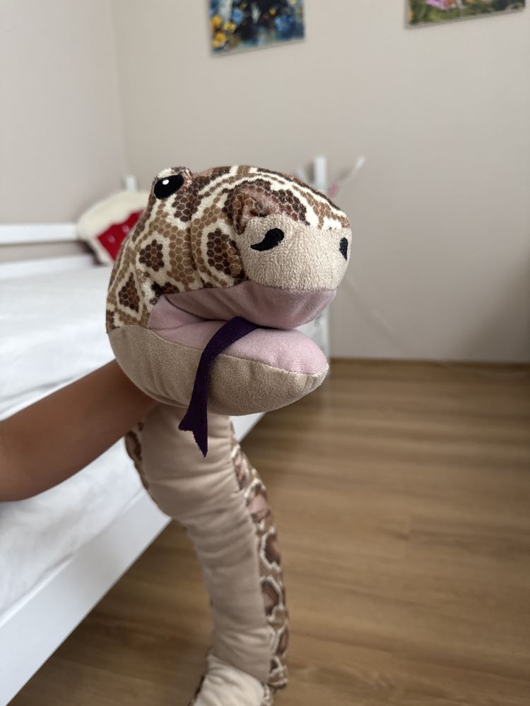 pacynka pluszak wąż z ikea