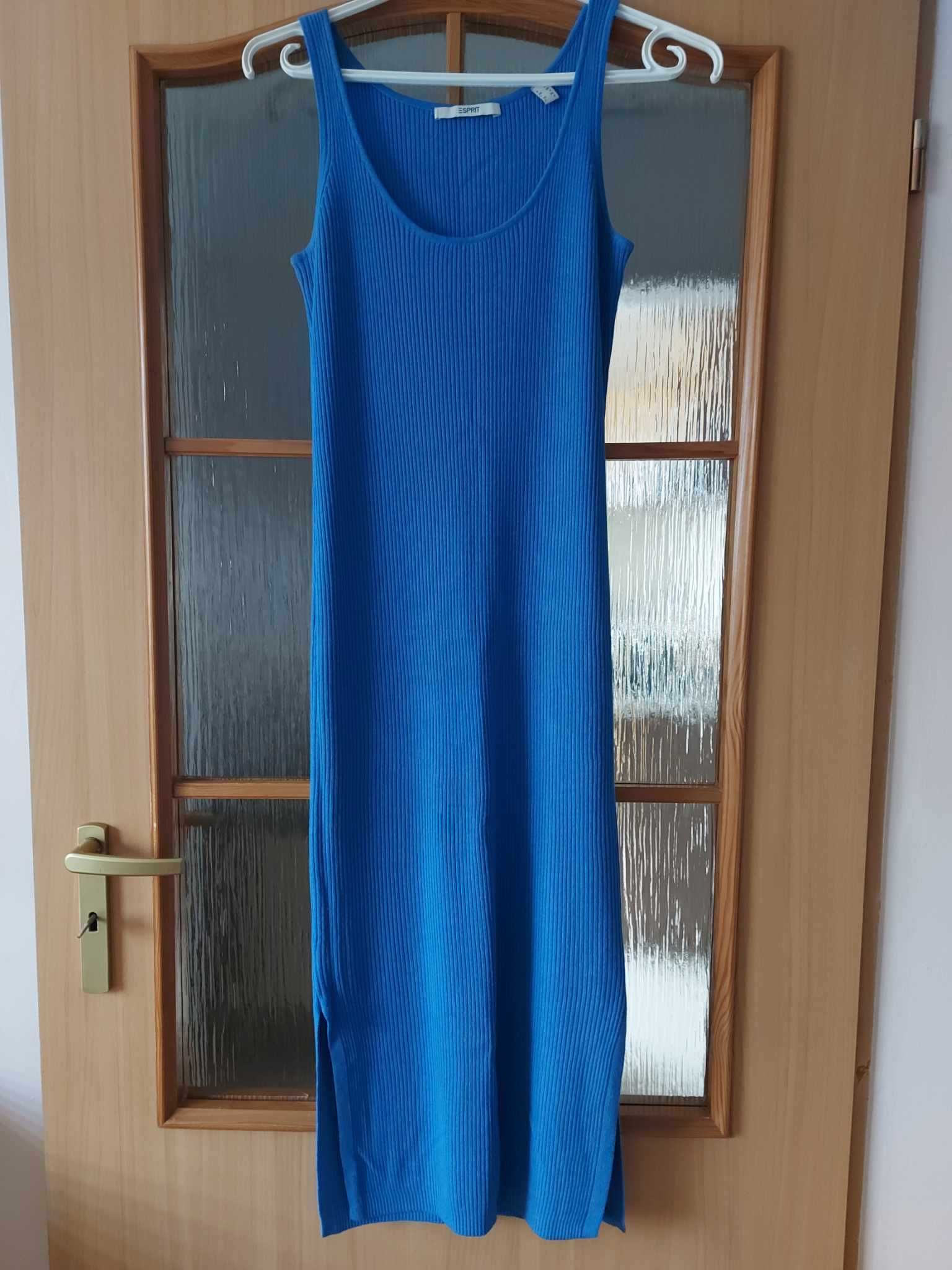 Nowa niebieska sukienka letnia sukienka kobaltowa Esprit XS