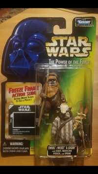 Star Wars POTF2 Freeze Frame - EWOKS: WICKET & LOGRAY (Hasbro 1997)