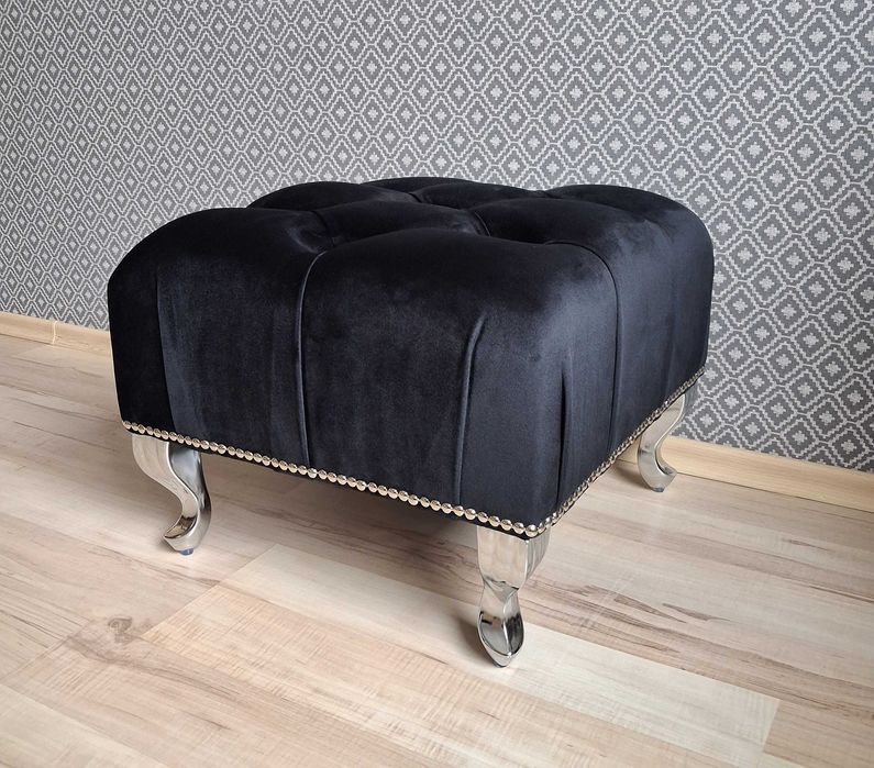 pufa siedzisko pikowana tapicerowana do przedpokoju, sypialni, glamour