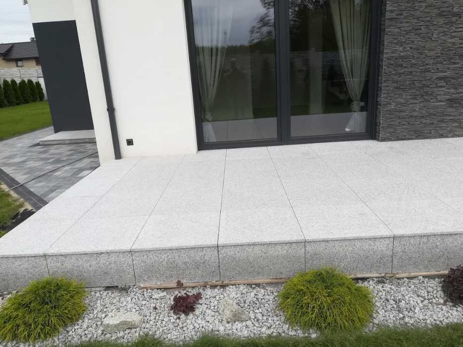 Szary granit G603, płytki, stopnie, podstopnie - schody/ściana/podłoga