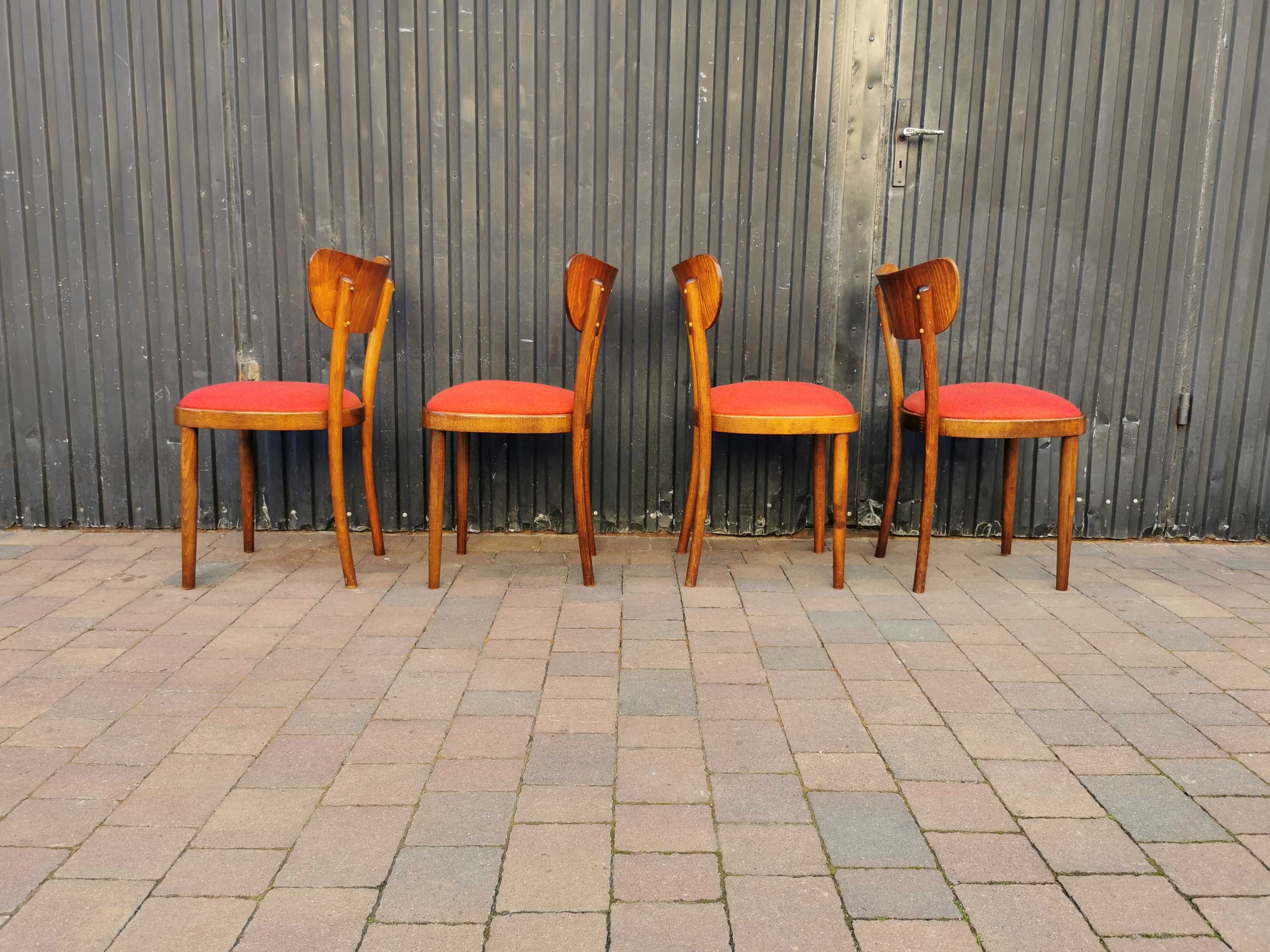 Krzesła TON (Thonet), Czechosłowacja '60, Vintage, PRL design, Retro