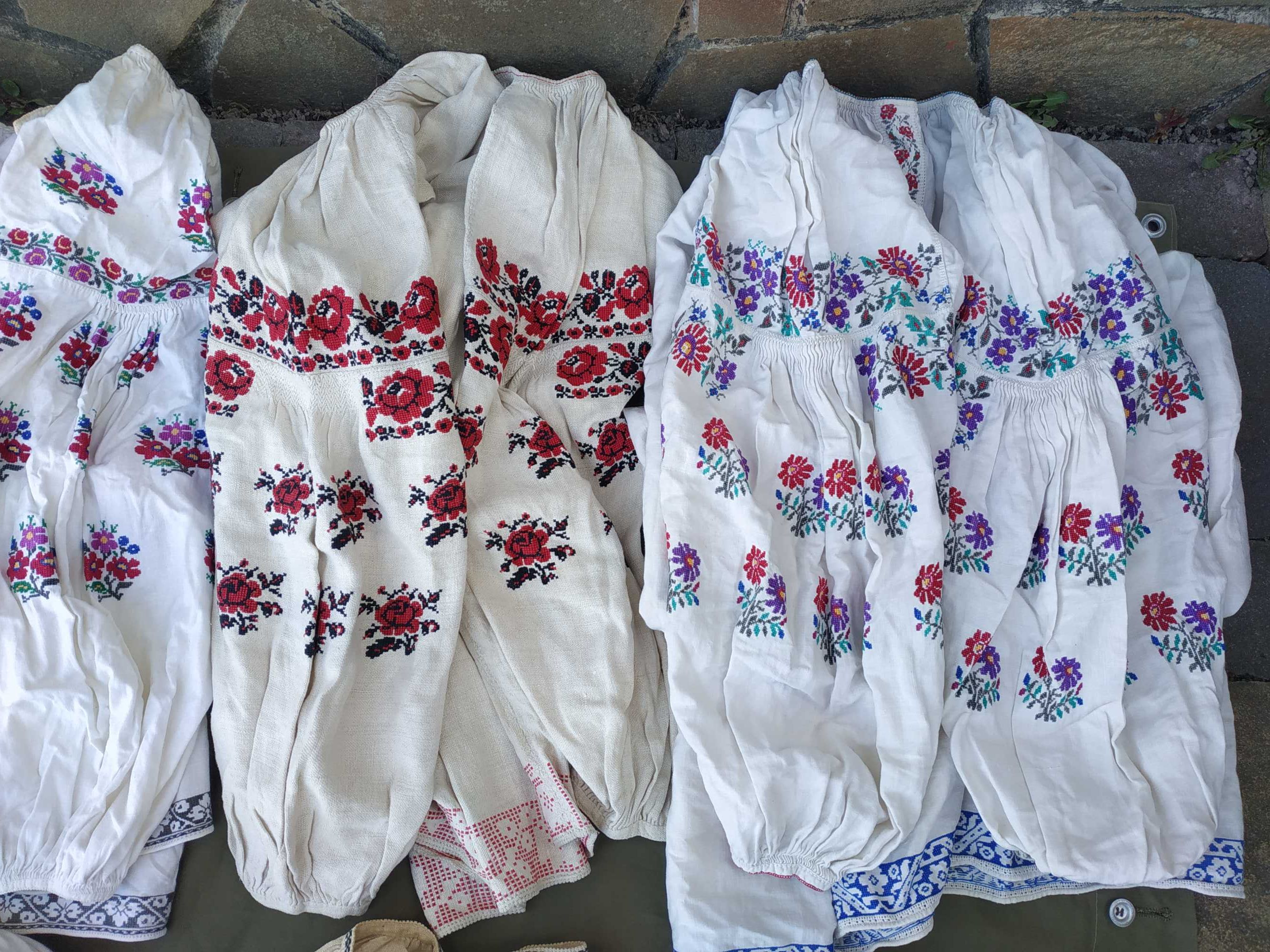 Сорочки вишиванки конопляні полотняні колінкорові довгі старовинні