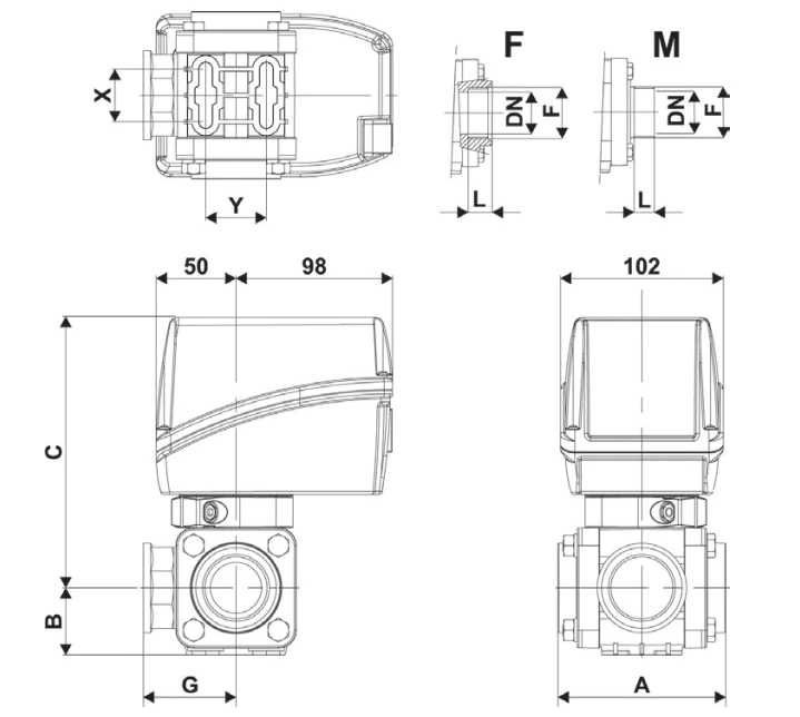 Elektryczny zawór kulowy AGRIFAC 7315_068.1, ARAG 853K15A66