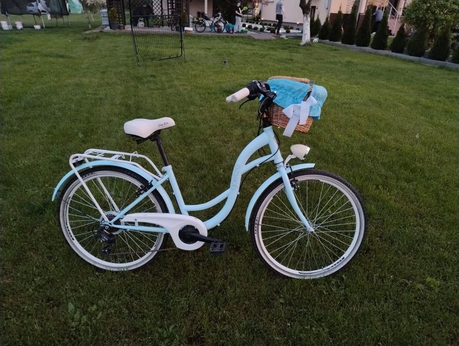Sprzedam rower miejski 26 cali błękitny stan bdb