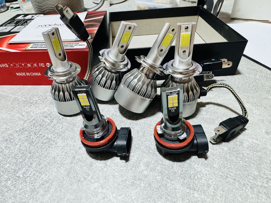 Автолампи led h7 та h11 ближне та дальне світло + протівотуманки