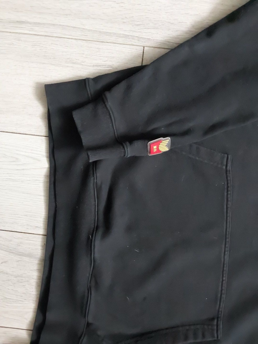 BTS x McDonald's Logo Black Hoodie L