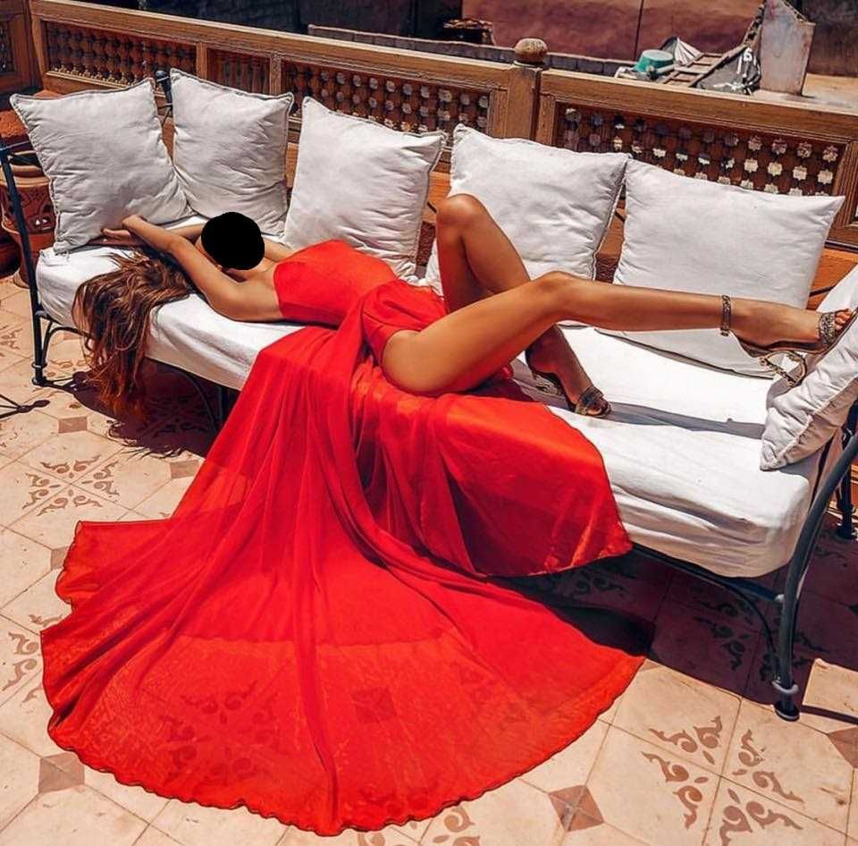 NOWA LoveSaints Czerwona Red Elegancka Sensual dress sukienka maxi S