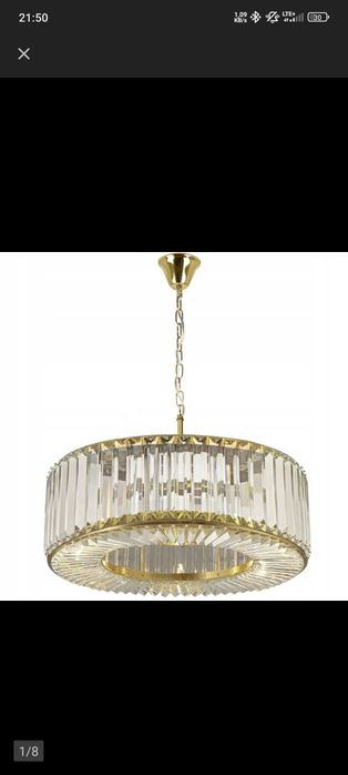 Lampa sufitowa , żyrandol kryształowy