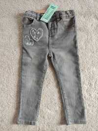 Spodnie jeansy dziewczęce r.98 nowe